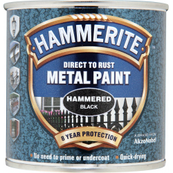 Hammerite Direct To Metal Hammered Black 250ml
