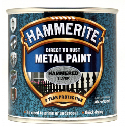Hammerite Direct To Metal Hammered Silver 250ml
