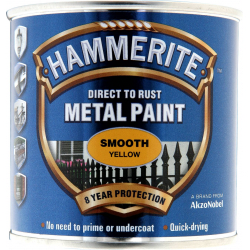Hammerite Direct To Metal Smooth Yellow 250ml