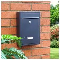 St Helen’s Balck Wall Mounted Post Box