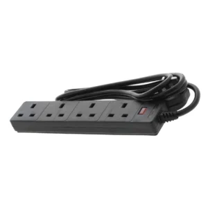 4G 2M Black Extension Lead