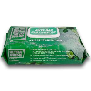 Ultra Grime 80 x Anti-Bac Clothwipes Citrus XXL