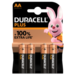 Duracell Plus Power Battery AA x 4
