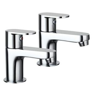 Fresssh Dani Basin Pillar Taps Chrome