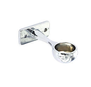 Securit End Bracket Chrome S5561