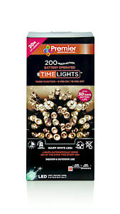 Premier 200 Battery Operated Time Lights Warm White