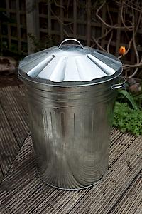 Galvanised Dustbin & Lid 90L