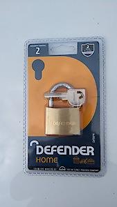 Defender Brass Padlock Brass 40mm