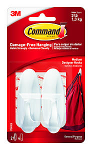 Command Medium General Purpose Hooks x 2