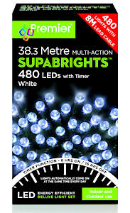 Premier 480 Mains Operated SupaBrights White