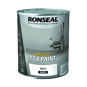 Ronseal Tile Paint Gloss White 750ml