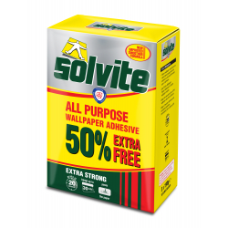20 Roll + 50% Free  Solvite All Purpose Wallpaper Adhesive
